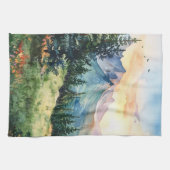 Linge De Cuisine Watercolor Summer Mountain (Horizontal)