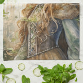 Linge De Cuisine Watercolour Forest Princess (Plié)