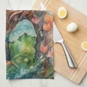 Linge De Cuisine Watercolour Forest Princess (Quart Plié)