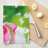 Linge De Cuisine Waterlily abstract watercolour flower art (Quart Plié)