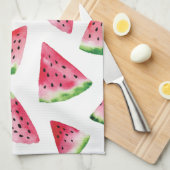 Linge De Cuisine Watermelon tranche fruit aquarelle Cuisine Serviet (Quart Plié)