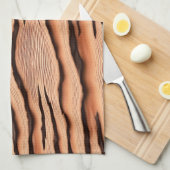 Linge De Cuisine Wavy Wood‑Grain Pattern  (Quart Plié)