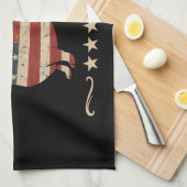 Linge De Cuisine Weenie Le Peuple Dachshund 4 juillet (Quart Plié)