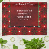 Linge De Cuisine Weihnachtsgedicht Deutsch, Ajouter Votre Texte (Plié)