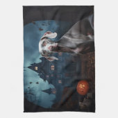 Linge De Cuisine Weimaraner Halloween Épouvantable (Vertical)