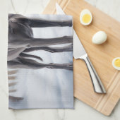 Linge De Cuisine Weimaraner Laisser Neige Noël (Quart Plié)