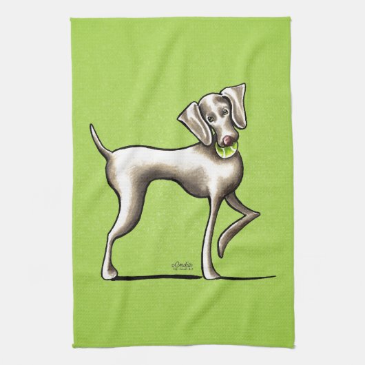 Linge De Cuisine Weimaraner Tennis Pro (Vertical)