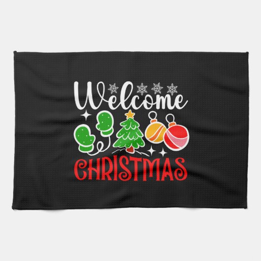 Linge De Cuisine Welcome Christmas Tree And Ornaments-23758 (Horizontal)