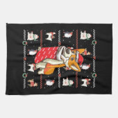 Linge De Cuisine Welsh Corgi Chien laide Noël (Horizontal)