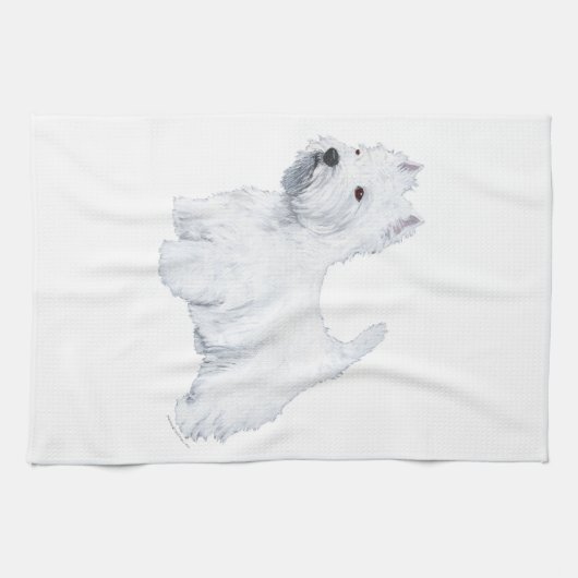 Linge De Cuisine West Highland White Terrier (Horizontal)