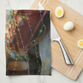 Linge De Cuisine West Highland White Terrier Festif de Noël (Quart Plié)