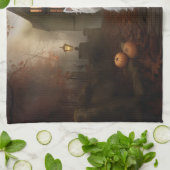 Linge De Cuisine West Highland White Terrier Halloween effrayant (Plié)