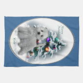 Linge De Cuisine West Highland White Terrier Noël (Horizontal)