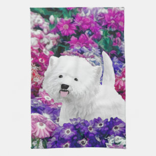 Linge De Cuisine West Highland White Terrier Peinture Chien Art