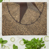 Linge De Cuisine Western Country Rustic Burlap Primitif Texas Star (Plié)