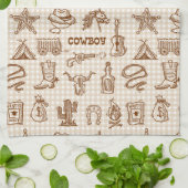 Linge De Cuisine Western Cow-boy (Plié)