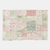 Linge De Cuisine Western Farm Mint Pink Floral Quilt Patterns (Horizontal)