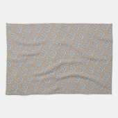 Linge De Cuisine Western Horseshoe Tan and Blue Kitchen Towel (Horizontal)