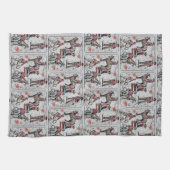 Linge De Cuisine Western Rodeo Cowboys Roping  (Horizontal)