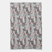 Linge De Cuisine Western Rodeo Cowboys Roping  (Vertical)