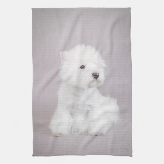 Linge De Cuisine Westie (Vertical)
