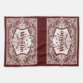 Linge De Cuisine Westie antique produit écossais (Horizontal)