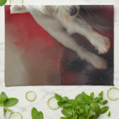 Linge De Cuisine Westie au repos (Plié)