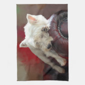 Linge De Cuisine Westie au repos (Vertical)