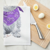 Linge De Cuisine Westie Cowboy (Quart Plié)