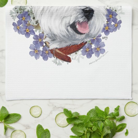 Linge De Cuisine Westie Forget (Plié)