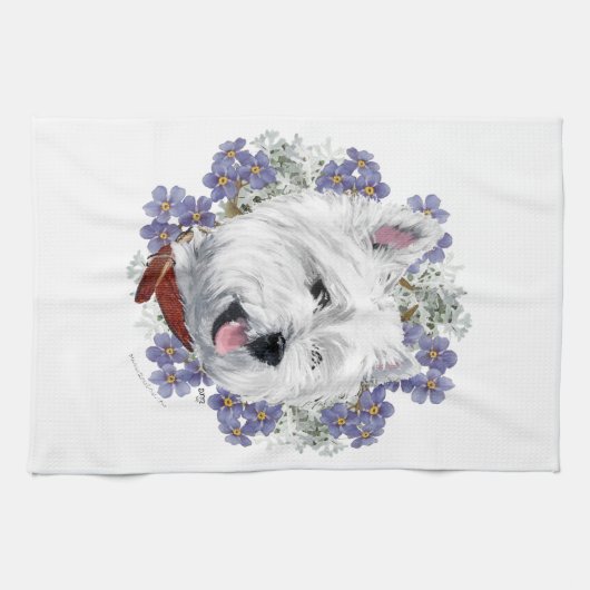 Linge De Cuisine Westie Forget (Horizontal)