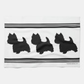 Linge De Cuisine Westie Silhouette (Horizontal)