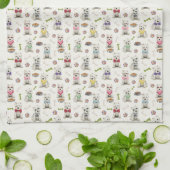 Linge De Cuisine Westies blanches avec accessoires Whimsical (Plié)