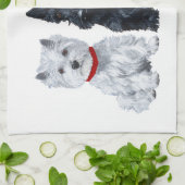 Linge De Cuisine Westies et un Scottie ensemble (Plié)