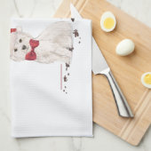 Linge De Cuisine Westin Funny Chien de Noël avec arbre (Quart Plié)