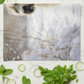 Linge De Cuisine Wheaten Terrier Laisser neiger Noël (Plié)