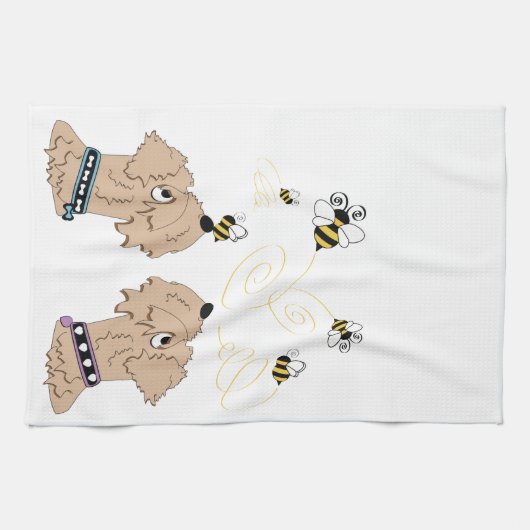 Linge De Cuisine Wheatens et abeilles (Horizontal)