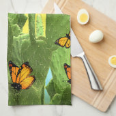 Linge De Cuisine Whimsical Cactus And Butterflies (Quart Plié)