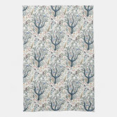 Linge De Cuisine Whimsical Folk Art Forêt Tons Terre (Vertical)