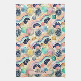 Linge De Cuisine Whimsical Pastel Rainbow Waves & Parties scintilla