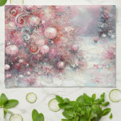 Linge De Cuisine Whimsical Pink Christmas Tree Personalized (Plié)