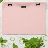 Linge De Cuisine Whimsical pink pig cute Farm Animal (Plié)