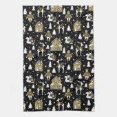 Linge De Cuisine Whimsical Winter Animal Town (Vertical)