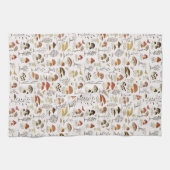 Linge De Cuisine Whimsical Woodland Champhrooms Motif (Horizontal)