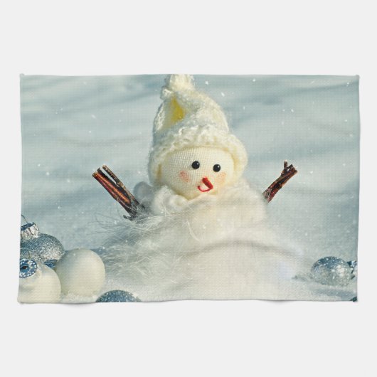 Linge De Cuisine Whimy Snowman hiver (Horizontal)