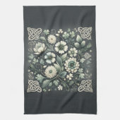 Linge De Cuisine Whispered Clover Knotwork Garden (Vertical)