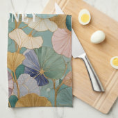 Linge De Cuisine Whispering Pastel Gingko (Quart Plié)