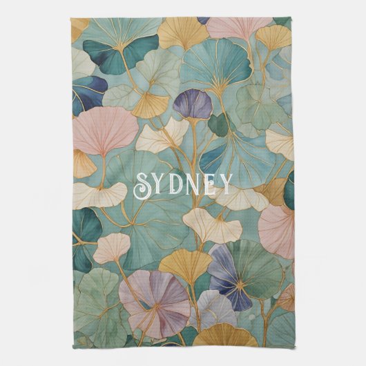 Linge De Cuisine Whispering Pastel Gingko (Vertical)