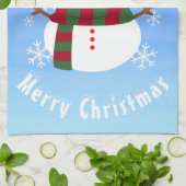 Linge De Cuisine White Christmas Snowman (Plié)