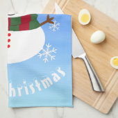 Linge De Cuisine White Christmas Snowman (Quart Plié)